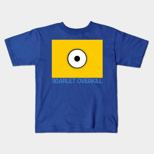 MINION USA DESPICABLE SCARLET OVERKILL Kids T-Shirt by LuckYA